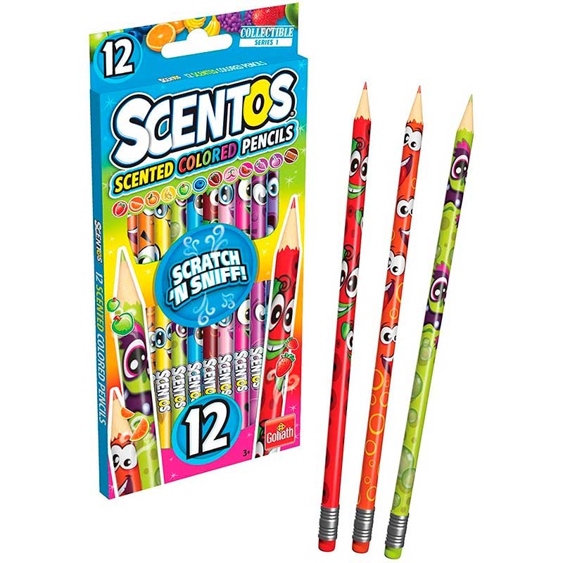 SCENTOS 12 LAPICES RASCA Y HUE