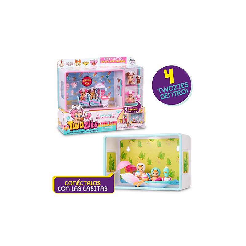 TWOZIES PLAYSETS + 2 BABIES +
