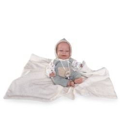 MUÑECA CLARA CON BOLITAS CON M