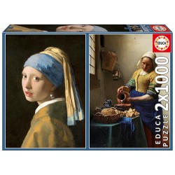 PUZZLE 2x1000P LA JOVEN DE LA