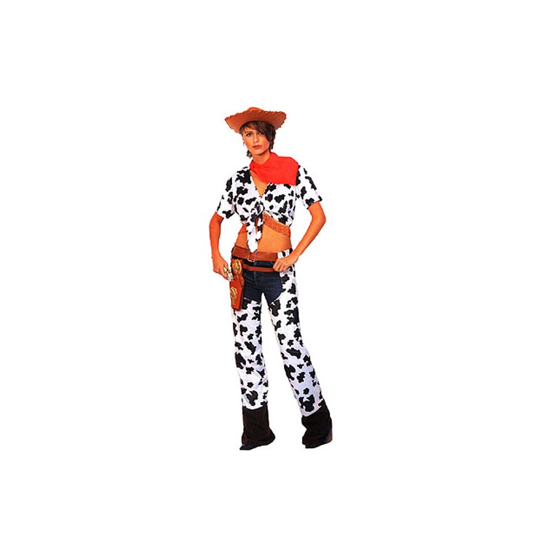 DISFRAZ ADULTO VAQUERA T.UNICA
