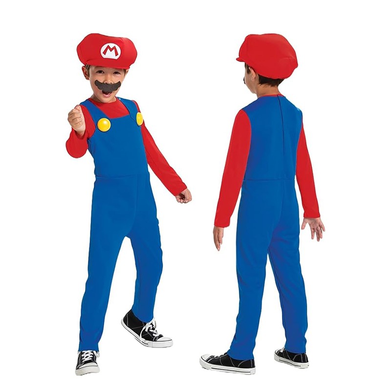 DISFRAZ NINTENDO SUPER MARIO FANCY T.7-8 AÑOS