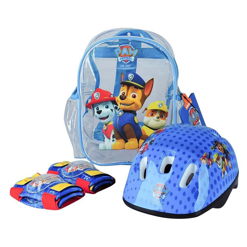 PAW PATROL MOCHILA+CASCO+PROTE