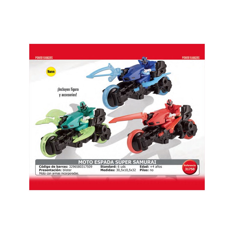 POWER RANGER MOTO ESP SAM