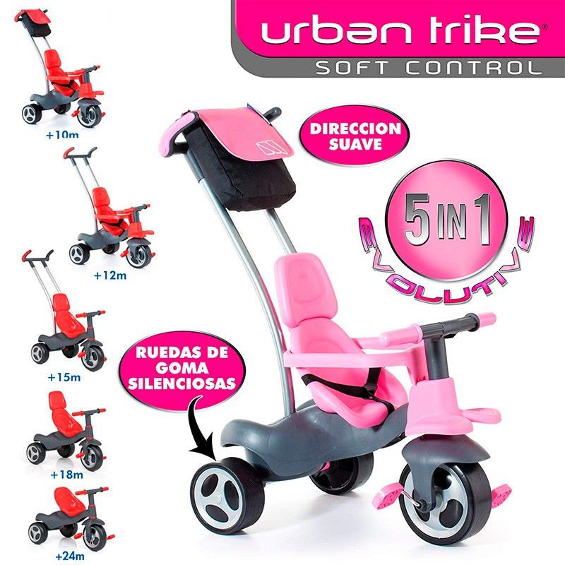TRICICLO. R.GOMA+CINT+BOLSA ROSA T.V.