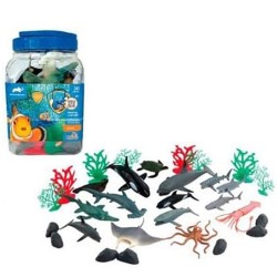 SET 30 PZAS ANIMALES DEL OCEAN