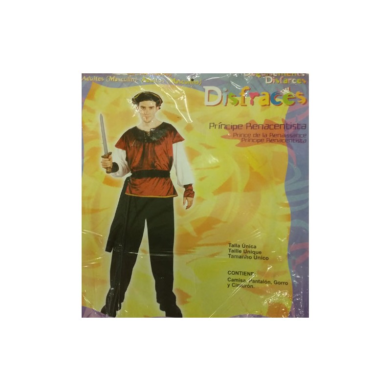 DISFRAZ PRINCIPE RENACENTISTA