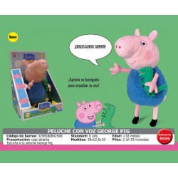 PEPPA PIG PELUCHE GEORGE CON V