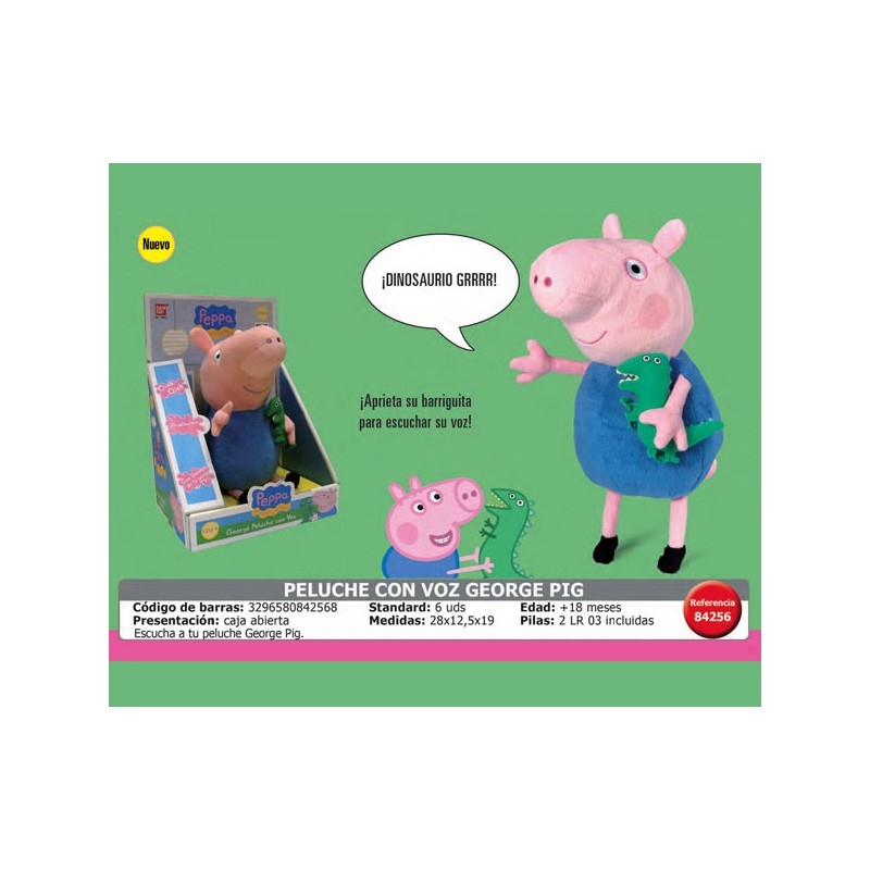 PEPPA PIG PELUCHE GEORGE CON V