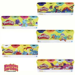 PLAYDOH PACK DE 4 BOTES