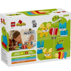 DUPLO SIMPATICAS MASCOTAS CREATIVAS 3 EN 1