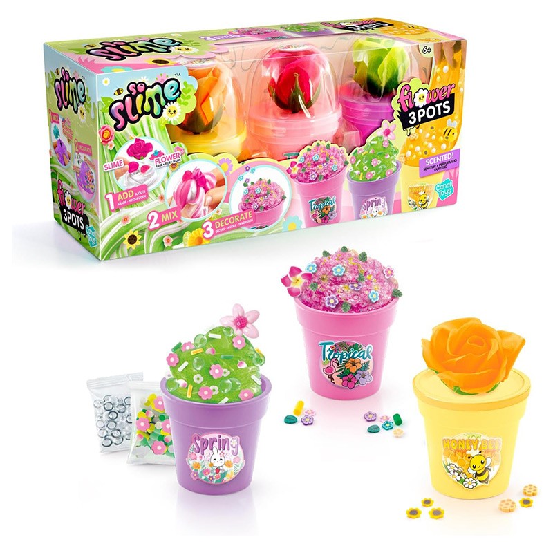 SLIME FLOWER 3 POTS