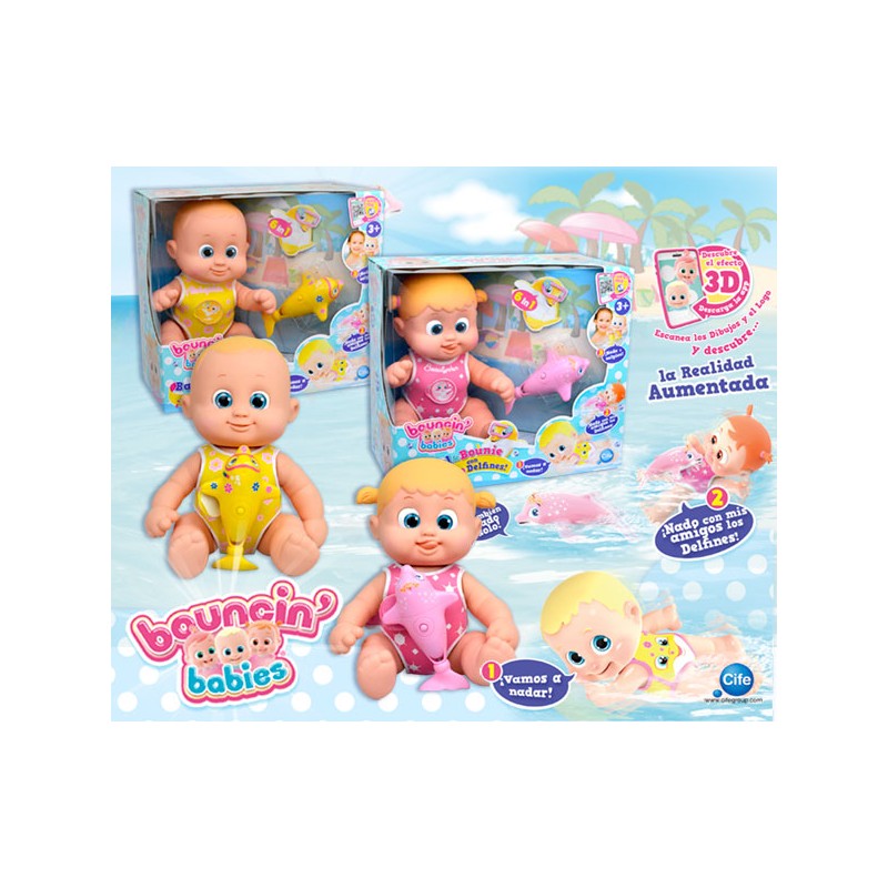 BOUCIN BABIES NADANDO CON DEL