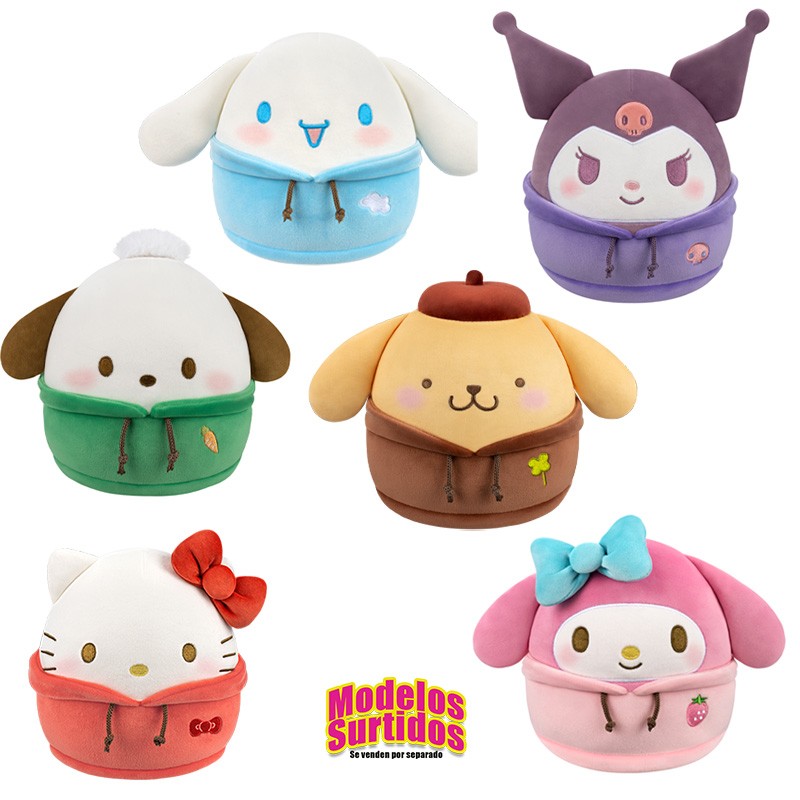 SQUISHMALLOWS 20 CM HELLO KITTY Y SUS AMIGOS
