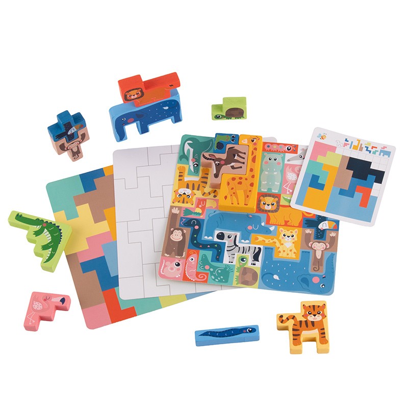 JUEGO DE LOGICA DE MADERA SMART ACROBATS 25 PZAS