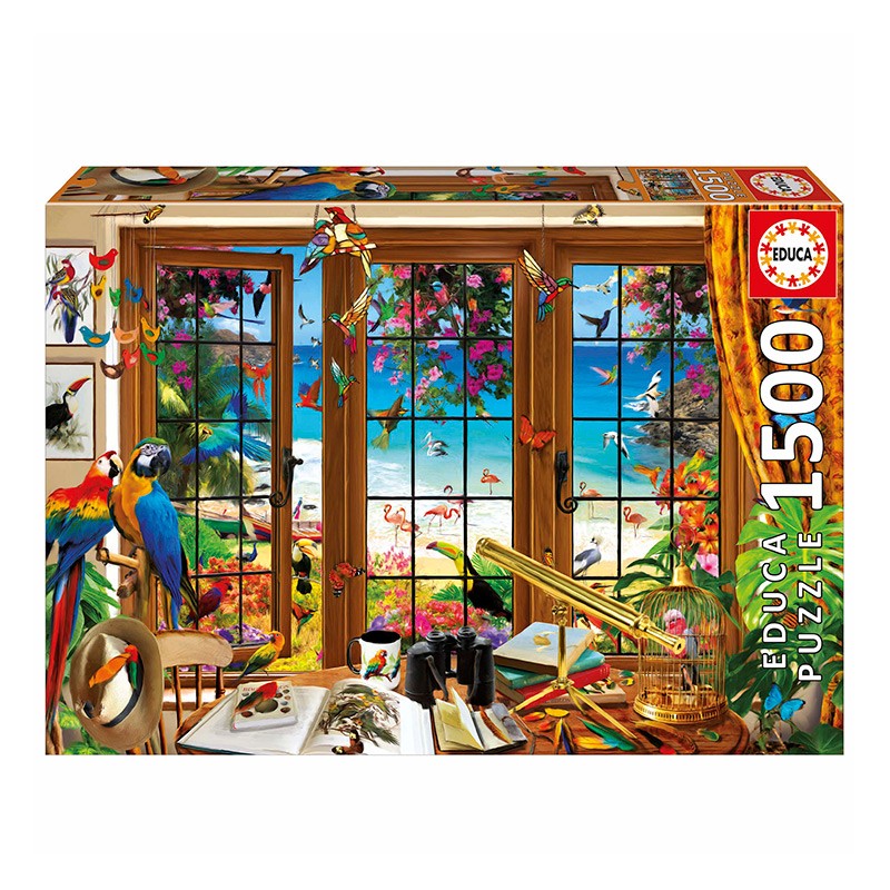 PUZZLE 1500P VENTANA DEL OBSERVADOR DE AVES