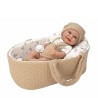 MUÑECA ELEGANCE 33 CM BABYTO MARRON CAPAZO BOLSA (CUERPO VINYL, SEXO NIÑO)