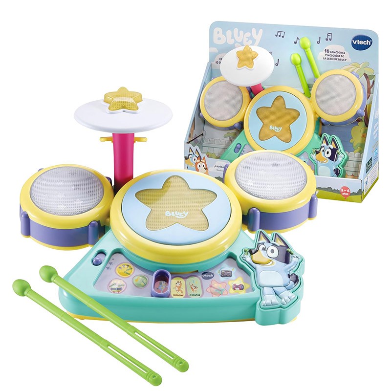 BLUEY BATERIA MUSICAL