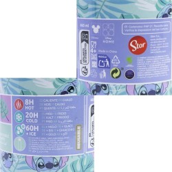 BOTELLA GLAM TERMO ACERO INOXIDABLE 665 ML STITCH