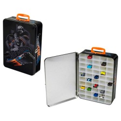 HOTWHEELS ESTUCHE DE METAL PARA 50 COCHES