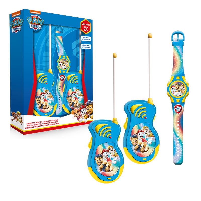 SET RELOJ + WALKIE TALKIE PAW