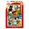 PUZZLE 2x48P MICKEY MOUSE FUN