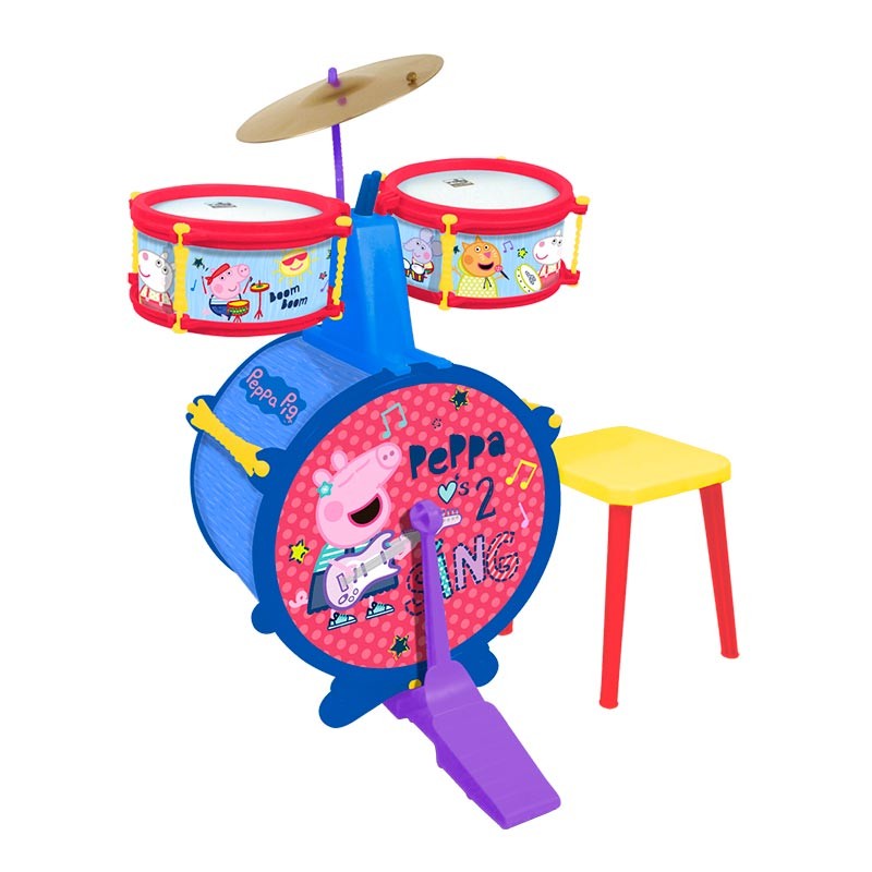 BATERIA PEPPA PIG SENCILLA BANQUETA