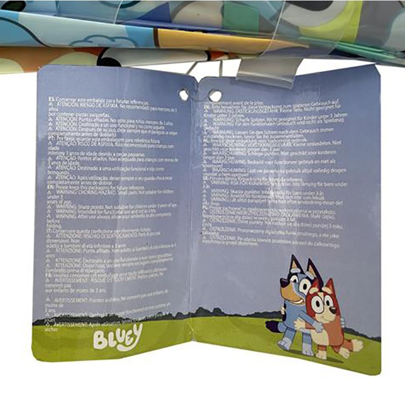 BLUEY PARAGUAS MANUAL INFANTIL