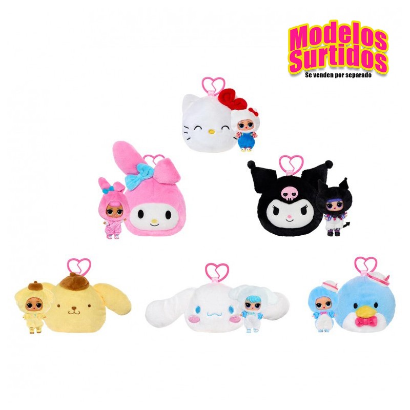 L.O.L. SURPRISE LOVES HELLO KITTY & FRIENDS PELUCHE REVERSIBLE SDK
