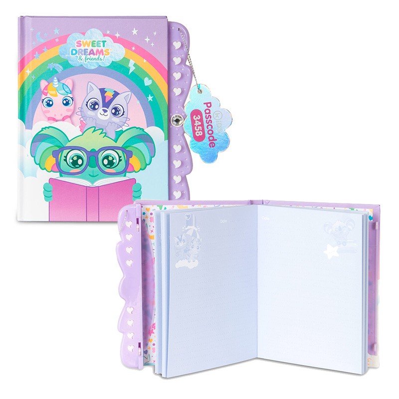 DIARIO CON CODIGO SWEET DREAMS & FRIENDS