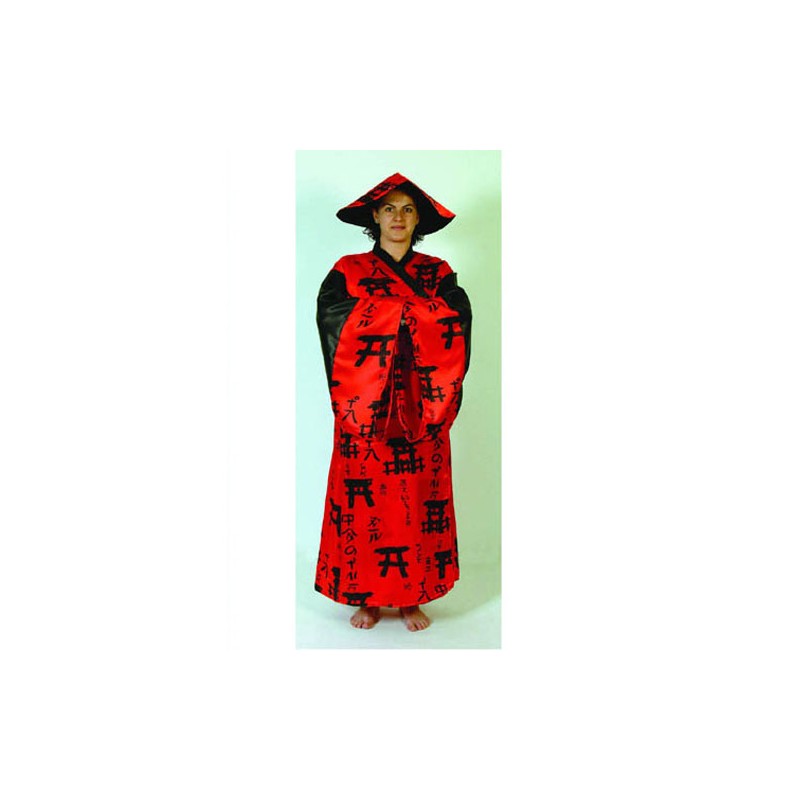 DISFRAZ ADULTO CHINA ROJO T. UNICA