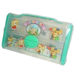 MINI MALETIN PLUMIER DECORADO FANCY BEAR (VERDE)