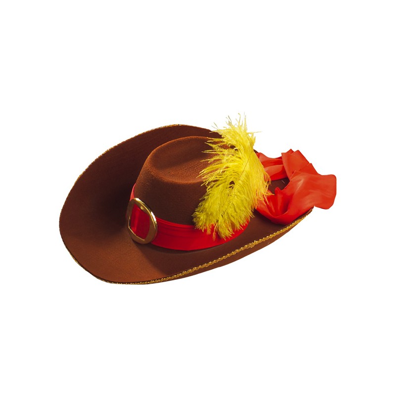 SOMBRERO ADULTO FIELTRO MOSQUETERO