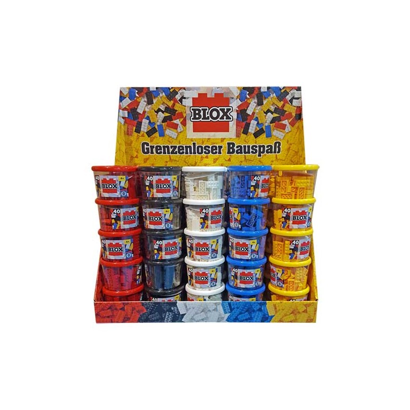 BLOX- BOTES 40 BLOQUES, SURT.COLORES