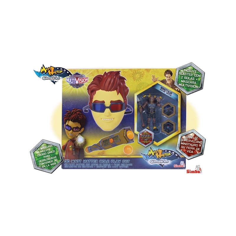MATT HATTER PACK COMBATE MASCARA Y BLASTER
