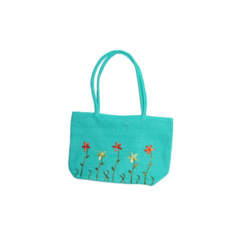BOLSO PAP TRENZADO FLOR 30 X 20 X 30
