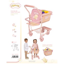 HONEY CARRO COMPRA PORTABEBE CON SET 12 FRUTAS 30x50x62 CM