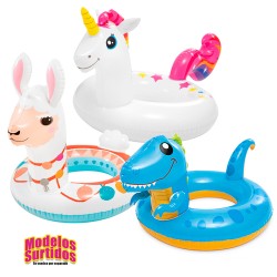 FLOTADOR HINCHABLE ANIMALES 107X58CM
