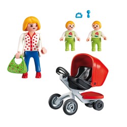 MODERN LIVING MAMA CON CARRITO DE GEMELOS