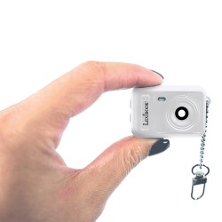 MINI CAMARA DIGITAL LLAVERO WHITE CON MEMORIA FLASH INCORPORADA