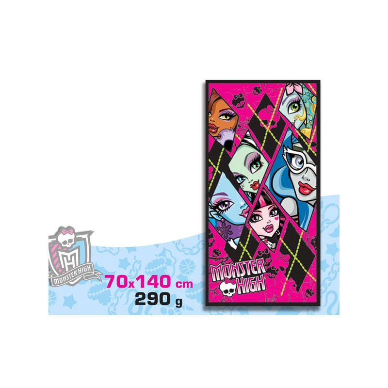 TOALLA PLAYA MONSTER HIGH 70 x 140 CM