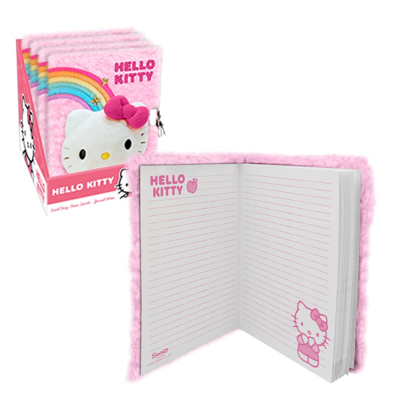 LIBRETA A5 3D PLUSH HELLO KITTY & FRIENDS