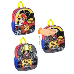 MOCHILA MICKEY ROADSTER RACERS LENTEJUELAS REVERSIBLES