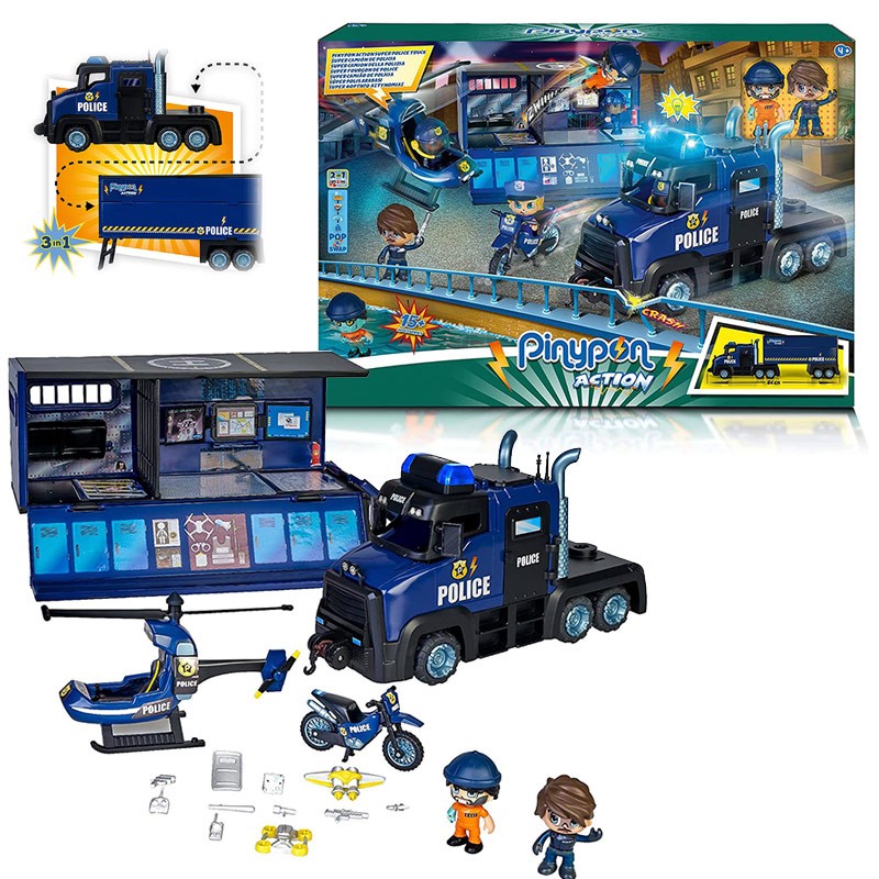 PINYPON ACTION SUPER CAMION DE POLICIA