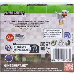 TAZA CERAMICA 325 ML CHANGING COLOR EN CAJA MINECRAFT