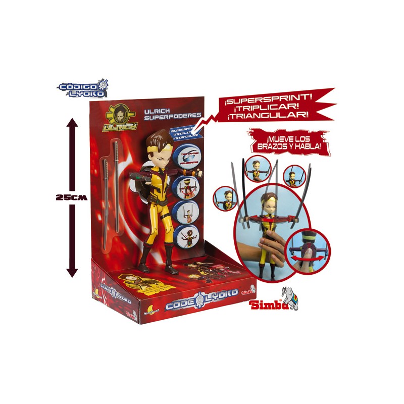 CODIGO LYOKO ULRICH FIGURA ARTICULADA CON SONIDO