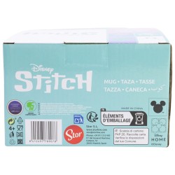 TAZA CERAMICA 3D 375 ML EN CAJA REGALO STITCH