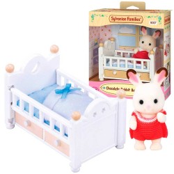 SYLVANIAN SET CUNA CREME CONEJO CHOC