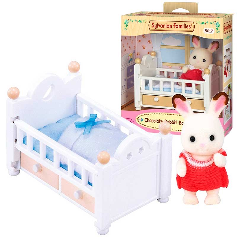 SYLVANIAN SET CUNA CREME CONEJO CHOC