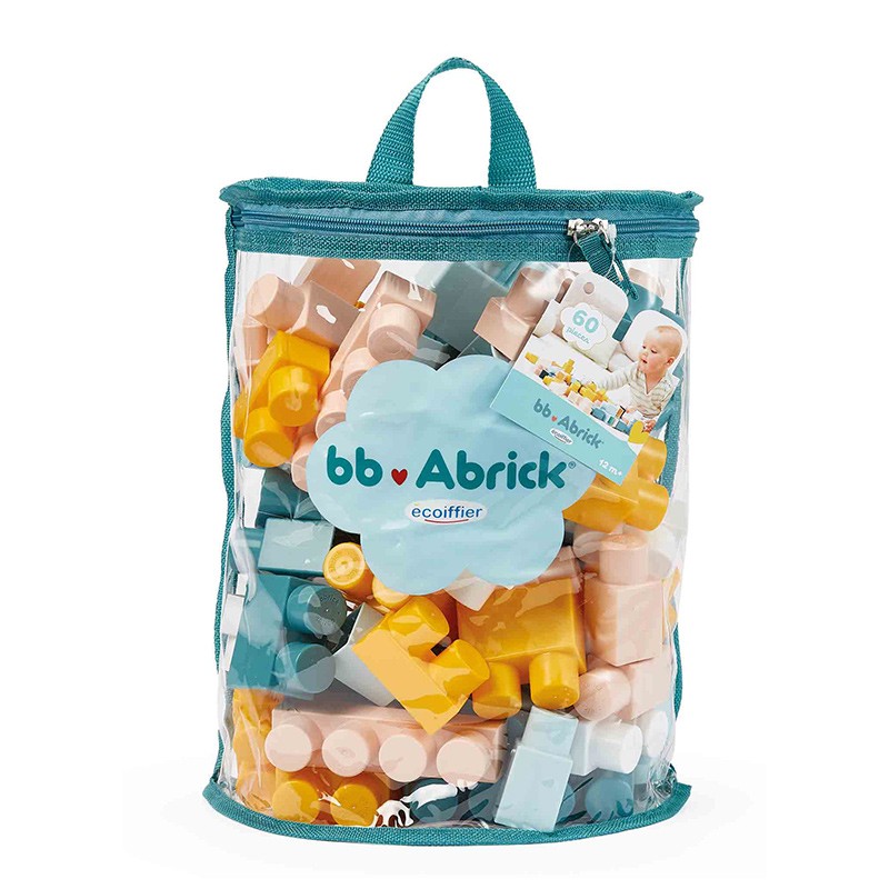 SACO ABRICK AZUL 60 PIEZAS CONSTRUCCION